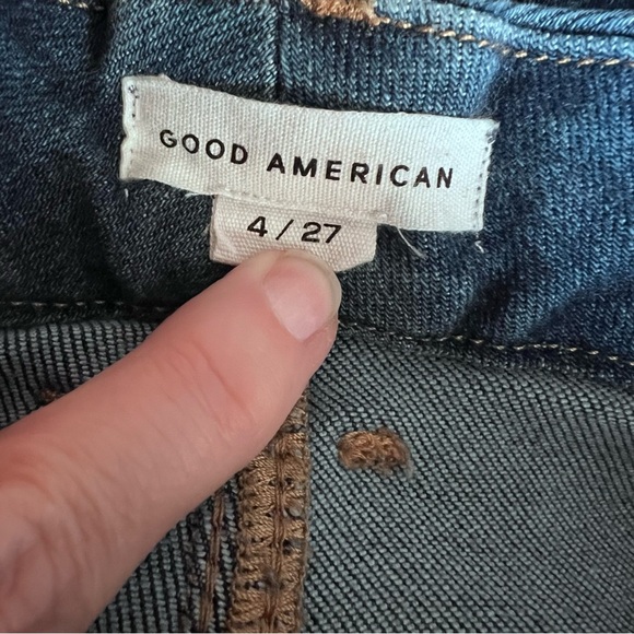 Good American Good Legs High Rise Flare Jeans Size 4 - Picture 10 of 12